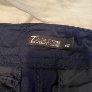 New York and company wide leg navy blue trousers